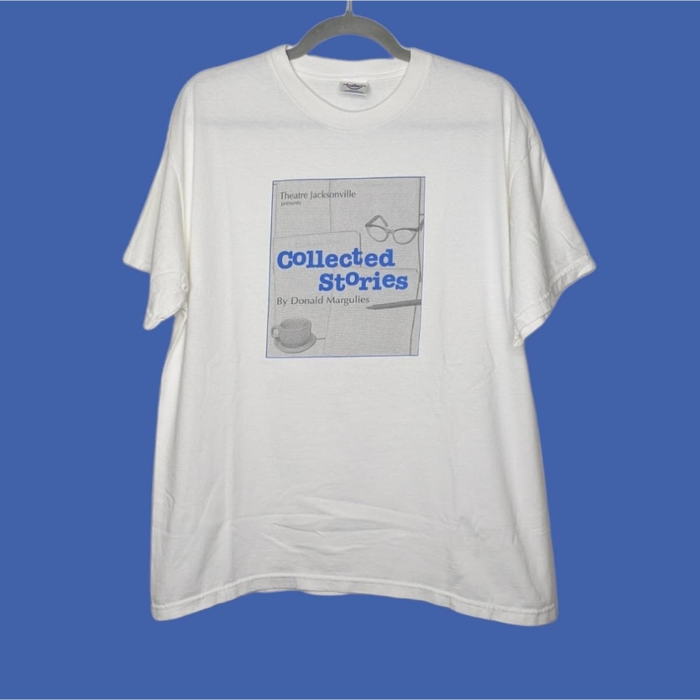Vintage Collected Stories Donald Margulies Tshirt Shirt Top VTG Delta Promo